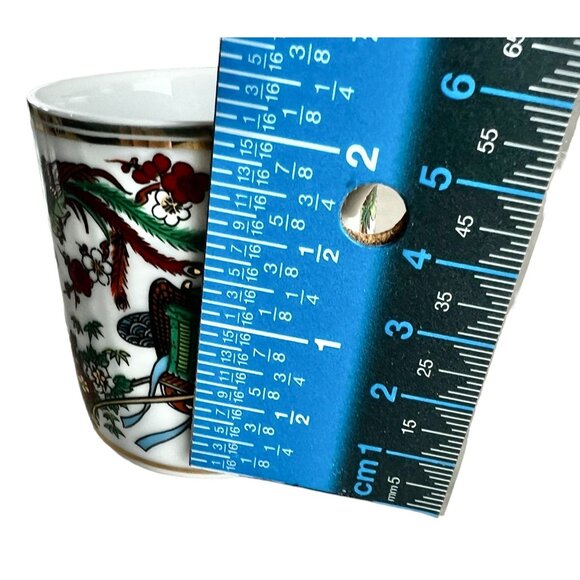 Vintage Japanese Imari Style Porcelain Tea Cup & Saucer Set - Picture 9 of 10